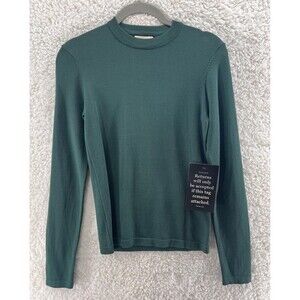 Tuckernuck Evergreen Knit Vanessa Top Size S High Crewneck Slim Fit Base Layer
